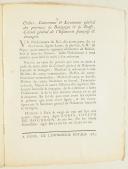 Photo 2 : ORDONNANCE DU ROI, pour mettre le régiment d'Infanterie de Blaisois, sous le nom de Provence. Du 12 mai 1785. 3 pages