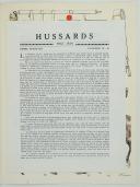 Photo 2 : L'ARMÉE FRANÇAISE Planche N° 41 : HUSSARDS 1812 - 1814 par Lucien ROUSSELOT et sa fiche explicative.