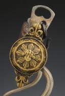Photo 2 : OFFICER'S BRIDLE BIT OF THE KING'S BODYGUARD HOUSEHOLD CAVALRY, model 1814, Restoration period. 29828.