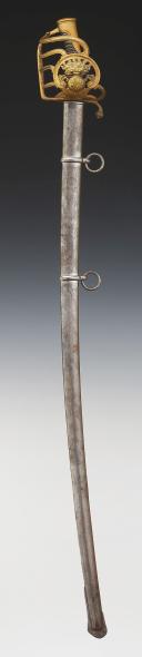 Photo 2 : SABRE DE GRENADIERS À CHEVAL DE LA MAISON DU ROI, modèle 1814 modifié 1816, Restauration. 32703