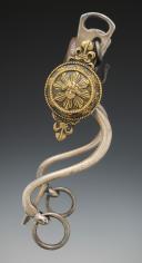 Photo 3 : OFFICER'S BRIDLE BIT OF THE KING'S BODYGUARD HOUSEHOLD CAVALRY, model 1814, Restoration period. 29828.