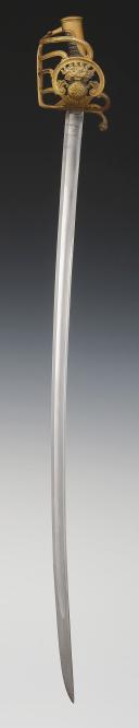 Photo 3 : SABRE DE GRENADIERS À CHEVAL DE LA MAISON DU ROI, modèle 1814 modifié 1816, Restauration. 32703