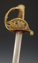 Photo 4 : FANTASY INFANTRY OFFICER SWORD IN THE SPIRIT OF THE CHASSEURS DE VINCENNES MODEL, July Monarchy. 32234