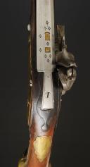 Photo 4 : PISTOLET D'ARÇON D'OFFICIER - Italie. Première moitié du 18° siècle. 34605