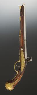 Photo 5 : PISTOLET D'ARÇON D'OFFICIER - Italie. Première moitié du 18° siècle. 34605