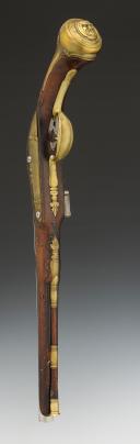 Photo 6 : PISTOLET D'ARÇON D'OFFICIER - Italie. Première moitié du 18° siècle. 34605