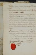 Photo 7 : SET OF FOUR CERTIFICATES OF SERVICE AND GOOD CONDUCT, 19 Germinal year 11, 28 Messidor 3rd year, 29 Pluviôse year 2, 15 Thermidor 6th year. 12541-2