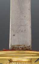 Photo 8 : FANTASY INFANTRY OFFICER SWORD IN THE SPIRIT OF THE CHASSEURS DE VINCENNES MODEL, July Monarchy. 32234