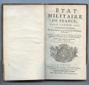 Photo 1 : ÉTAT MILITAIRE DE FRANCE, 1765.