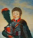 OFFICIER DU 1er régiment DE GARDES D'HONNEUR, Premier Empire : portrait miniature. 13527-4