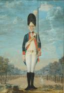 Photo 2 : FEYERABEND FRANTZ : AQUARELLE GOUACHÉE, GRENADIER D'INFANTERIE 1774, Ancienne Monarchie.
