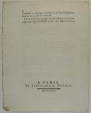 Photo 3 : RÈGLEMENT sur les appointements & solde des Régimens Suisses et Grisons. Du 1er janvier 1791. 8 pages