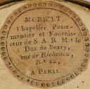 Photo 3 : HAUSSE-COL D'OFFICIER DU 57ème RÉGIMENT D'INFANTERIE DE LIGNE, MODÈLE 1814, RESTAURATION.