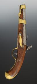 Photo 4 : PISTOLET D'ARÇON, modèle de 1763-1766, deuxième type, 1775. Ancienne Monarchie règne de Louis XVI. 34633
