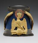 SHAKO DE L'ÉCOLE IMPÉRIALE MILITAIRE DE SAINT-CYR, modèle 1855, Second Empire. 29934-1