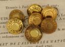 LOT OF SEVEN LARGE-SIZED FOREIGN LEGION BUTTONS, Third Republic. 20737-4