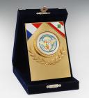 SOUVENIR PLAQUE OF THE FRANCO-LEBANESE COOPERATION, 20th century. 26389