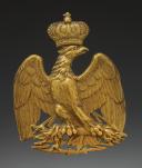 AIGLE DE COFFRET DE GIBERNE TROUPE DE CHASSEURS À CHEVAL DE LA GARDE IMPÉRIALE, modèle 1804, Premier Empire. 30690