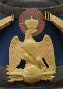 Photo 2 : SHAKO DE L'ÉCOLE IMPÉRIALE MILITAIRE DE SAINT-CYR, modèle 1855, Second Empire. 29934-1