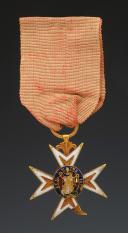 Photo 2 : ORDER OF SAINT-LOUIS, MINIATURE Restoration and modified CROSS July Monarchy, once belonged to General Jean Pierre Antoine REY. 30379