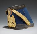 Photo 3 : SHAKO DE L'ÉCOLE IMPÉRIALE MILITAIRE DE SAINT-CYR, modèle 1855, Second Empire. 29934-1