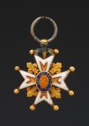 Photo 3 : ORDER OF SAINT-LOUIS, MINIATURE Restoration and modified CROSS July Monarchy, once belonged to General Jean Pierre Antoine REY. 30379