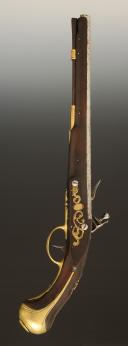 Photo 5 : PISTOLET D'ARÇON PRÉ-RÈGLEMENTAIRE, Premier tiers du 18° siècle, règne de Louis XIV. 34634