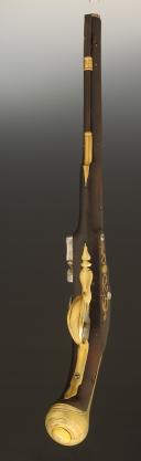Photo 6 : PISTOLET D'ARÇON PRÉ-RÈGLEMENTAIRE, Premier tiers du 18° siècle, règne de Louis XIV. 34634