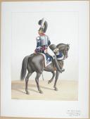 Photo 1 : 1824. Garde Royale. Cuirassiers (1er Régiment). Maréchal des Logis-Fourrier.