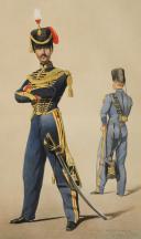 ARMAND-DUMARESQ - Uniforms of the Imperial Guard in 1857: Horse artillery regiment: officer. 27996-8