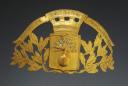 HELMET PLATE OF FIREFIGHTERS OF DEUX-SEVRES, type 1933, Third Republic. 25375-13