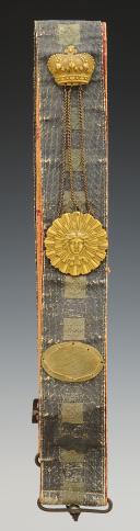 CARTRIDGE BOX SLING OF THE KING'S MILITARY HOUSEHOLD GUARDS, NOAILLES COMPANY, 1820 model, Restoration period. 29815