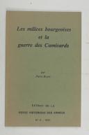 Photo 1 : BOYER (Pierre) – Les milices bourgeoises et la guerre des Camisards –