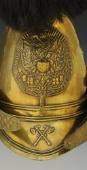 Photo 2 : HELMET OF FIREFIGHTERS OF THE COMMUNE OF BREVANNES, type 1830, July Monarchy. 25452