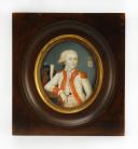 Photo 2 : Henry OSMONT : CAPITAINE EN SECOND DE COLONEL GÉNÉRAL, règlement de 1786, Ancienne Monarchie, règne de Louis XVI, vers 1786-1789 : portrait miniature daté 1780. 26641