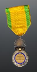 Photo 2 : MÉDAILLE MILITAIRE, création le 22 janvier 1852, 7e type, Troisième République. 27187-2