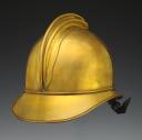 Photo 3 : FIREFIGHTER NON-COMMISSIONED OFFICER HELMET OF THE COMMUNE OF PAMPROUX, 1895 pattern, Third Republic. 24519