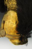 Photo 5 : HELMET OF FIREFIGHTERS OF THE COMMUNE OF BREVANNES, type 1830, July Monarchy. 25452