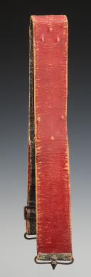 Photo 5 : BANDEROLE DE GIBERNE DES GARDES DU CORPS DE LA MAISON MILITAIRE DU ROI, COMPAGNIE DE NOAILLES, modèle 1820, Restauration. 29815
