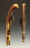 Photo 6 : PAIRE DE PISTOLETS D'ARÇON, modèle de 1763-1766, datés de 1776, Ancienne Monarchie, règne de Louis XVI. 34635