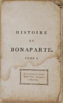 Photo 1 : BARBA - " Histoire de Bonaparte " - 1Tome - Troisième édition considérablement augmentée - Paris - 1802