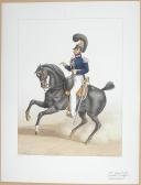 1824. Garde Royale. Cuirassiers (1er Régiment). Lieutenant en Premier.