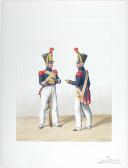 1830. Gendarmes Sédentaires. Maréchal des Logis, Gendarme.