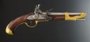 CAVALRY HEAD PISTOL, model 1763-1766, second type manufactured in 1775, Charleville Manufacture, Revolution. 26547