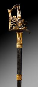 BATTLE SABER, signed by the Manufacture de Versailles, work by Nicolas BOUTET. ATTRIBUTED TO THE GRAND ADMIRAL OF FRANCE, Joachim MURAT, brother-in-law of NAPOLEON, First Empire, (1805). Auction  : TENTATION° 2 Jeudi 30 mai 2024 - 18h Drouot - salle 9  : Giquello et associés