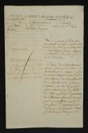 Armée de la Moselle. LETTRE SIGNÉE HOUCHARD ADRESSÉE AU MINISTRE ADJOINT DE LA GUERRE POUR LA 6e DIVISION AUDOUIN, Forbach le 25 juin 1793. 18915-9