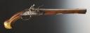 PISTOLET D'ARÇON D'OFFICIER, modèle pré-règlementaire, vers 1730. 34636