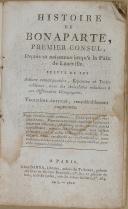 Photo 2 : BARBA - " Histoire de Bonaparte " - 1Tome - Troisième édition considérablement augmentée - Paris - 1802