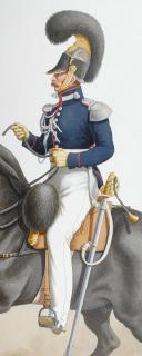 Photo 2 : 1824. Garde Royale. Cuirassiers (1er Régiment). Lieutenant en Premier.