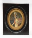 Photo 2 : M.R LENOIR : CAPITAINE EN SECOND DE COLONEL GÉNÉRAL, règlement de 1786, Ancienne Monarchie, règne de Louis XVI, vers 1786-1789 : portrait miniature. 26642